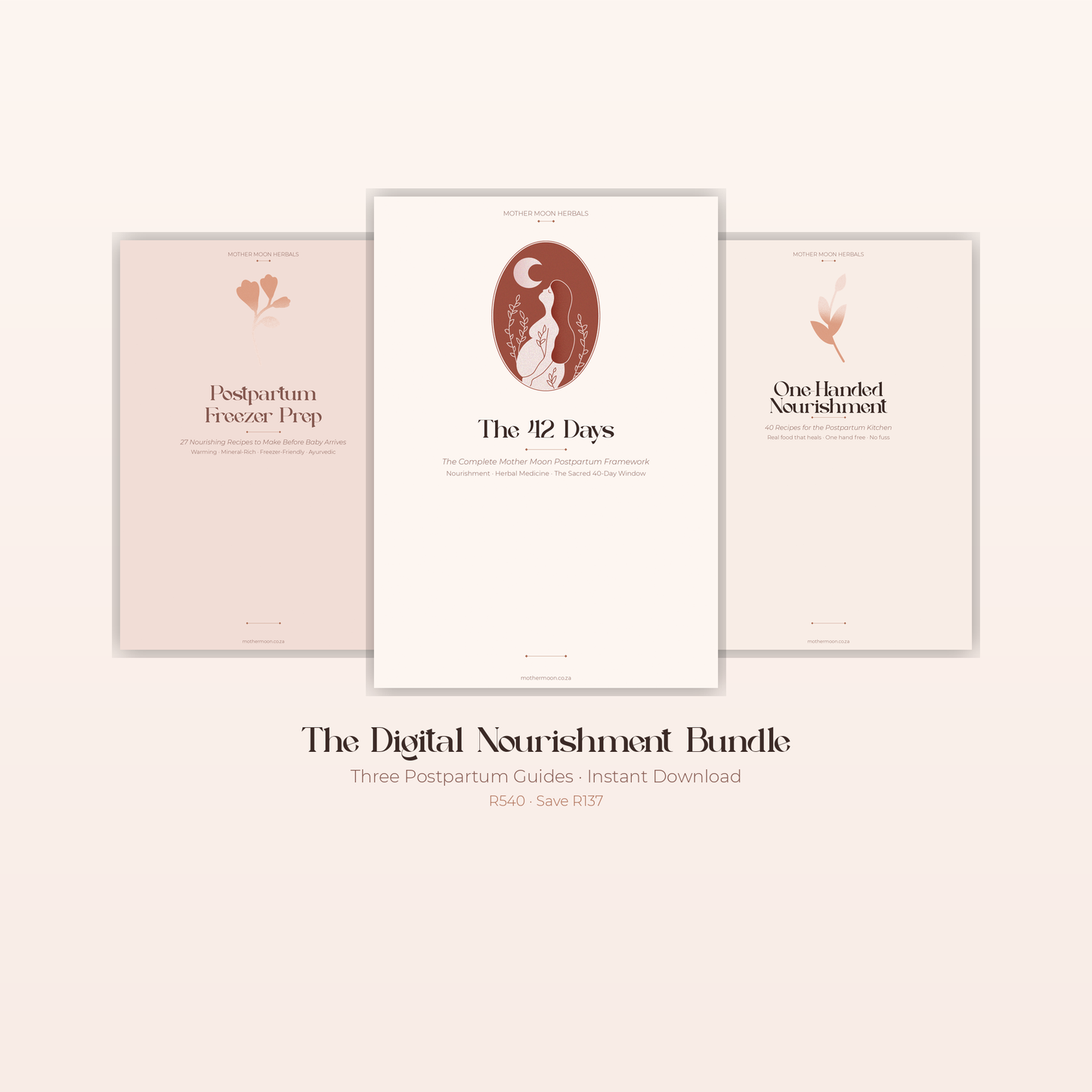 The Digital Nourishment Bundle — Three Postpartum Guides