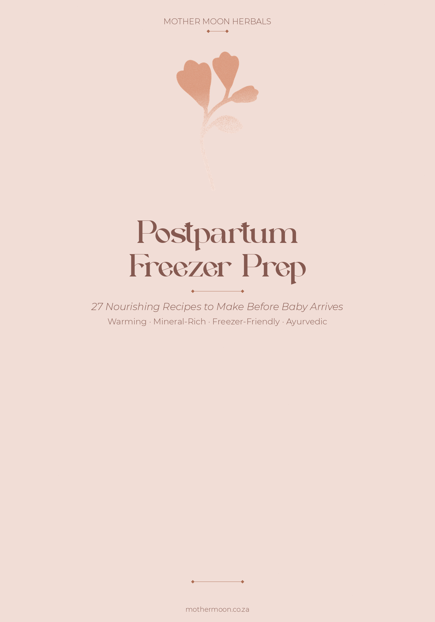 Postpartum Freezer Prep Guide