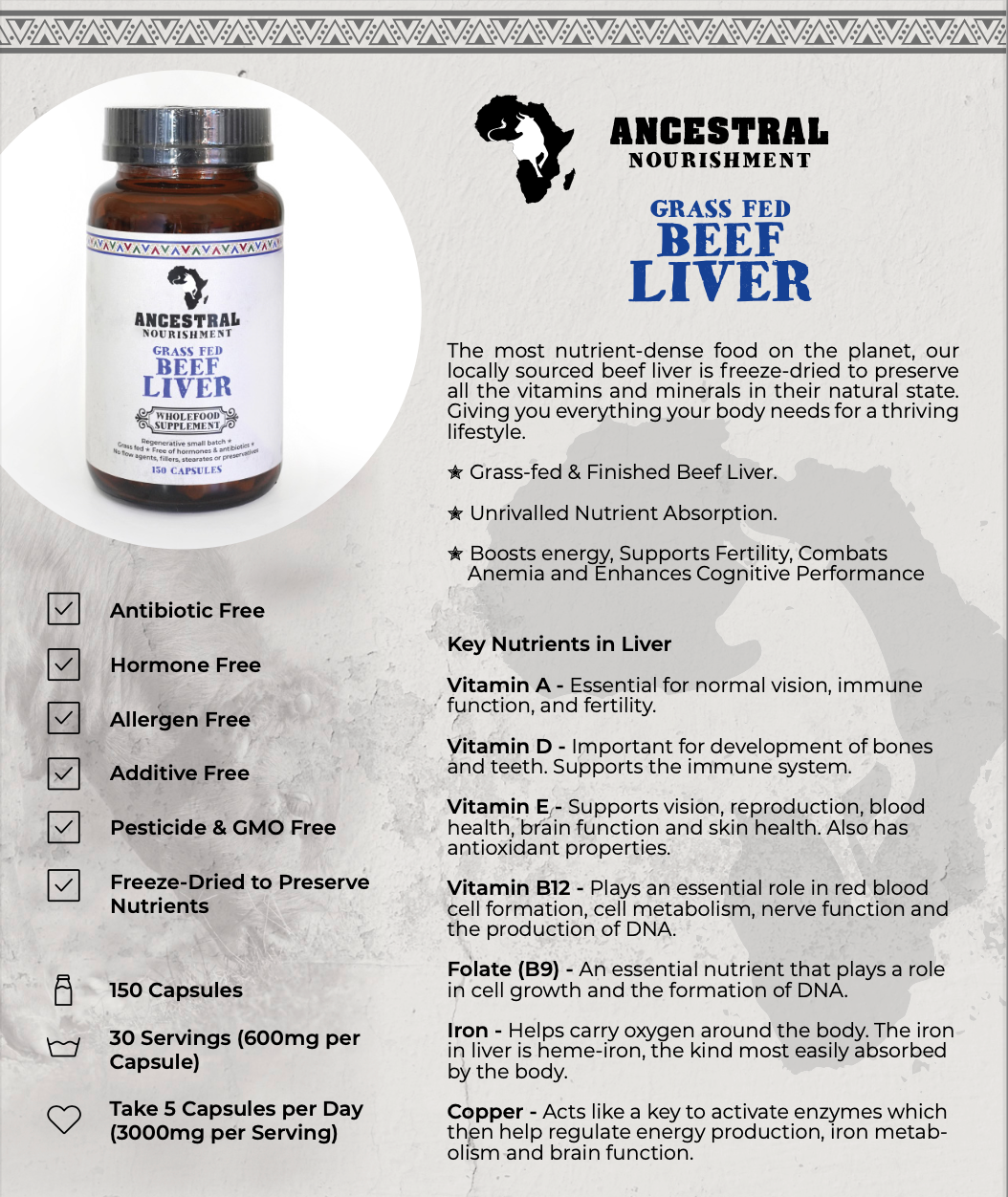 Ancestral Nourishment Beef Liver